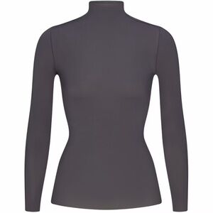 NikeSKIMS Weightless Layers Mock Neck Long Sleeve Top